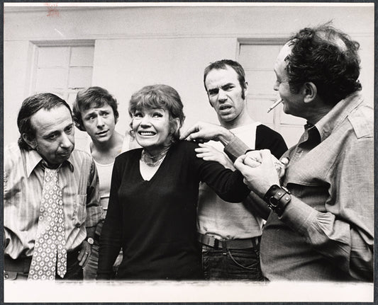Bernie Styles, Dennis McMullen, Shirl Bernheim, Brad Sullivan and Hy Anzell in the stage production Stag Movie