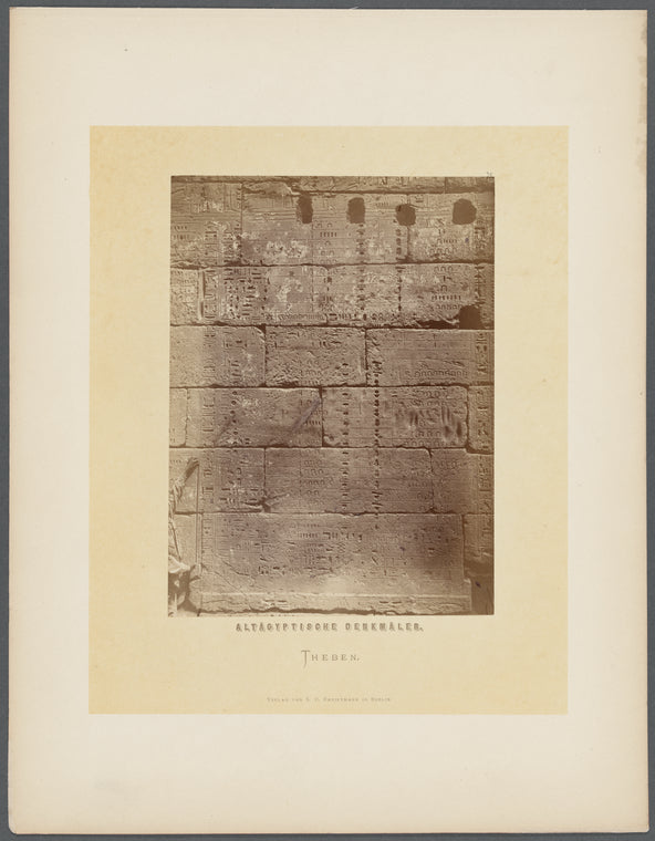 Photographische Resultate einer auf Befehl Sr. Majestät des Kaisers von Deutschland, Königs von Preussen, Wilhelm I. nach Aegypten entsendeten archaölogischen Expedition