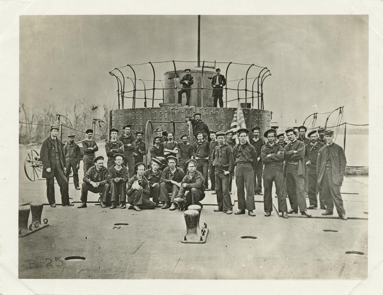 Deck of Monitor on James River, Va.