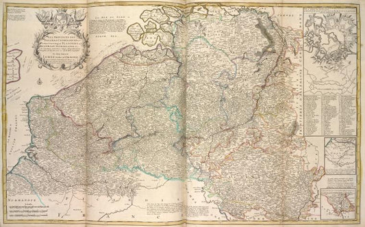 Les provinces des pays-bas Catholiques, ou a most exact map of Flanders or Austrian Netherlands &c.