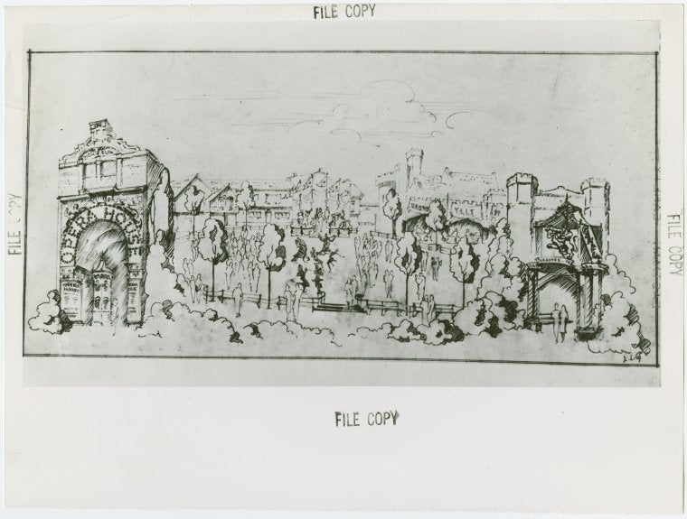 Fairgrounds - Amusement Area - Sketch of Dancing Campus