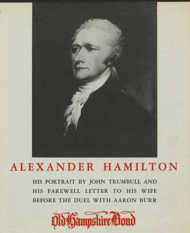 Alexander Hamilton [pamphlet]