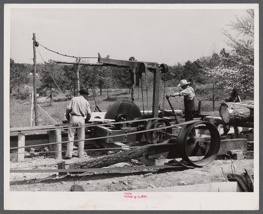 Sawmill in Heard County, Georgia.