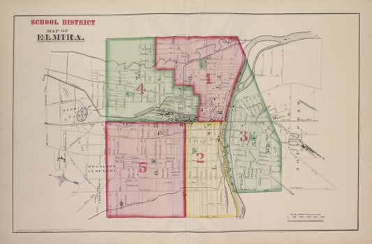 School District Map of Elmira