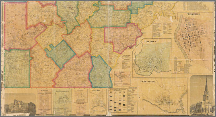 Map of Clearfield Co., Pennsylvania : from actual surveys & official records