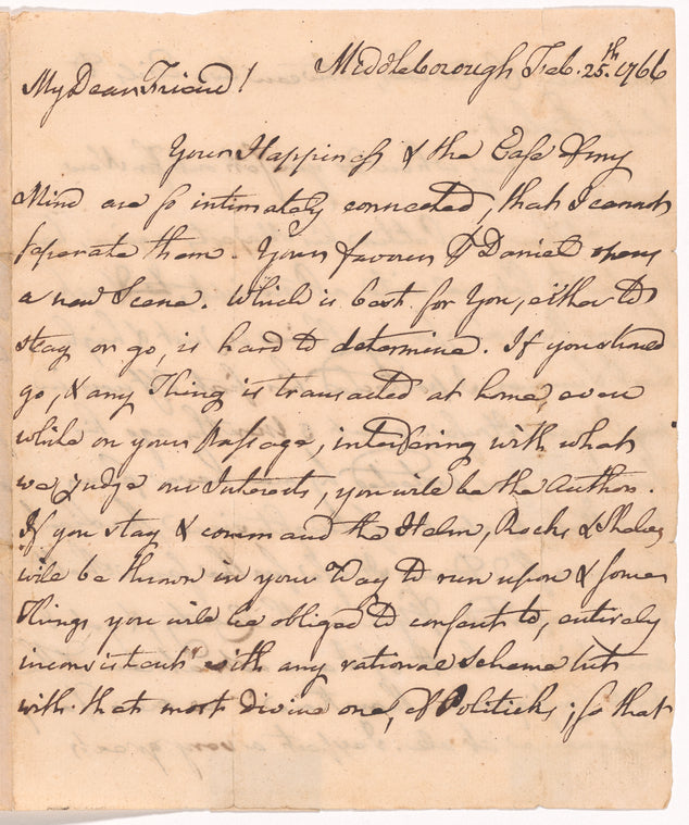 Letter from Peter Oliver to Thomas Hutchinson