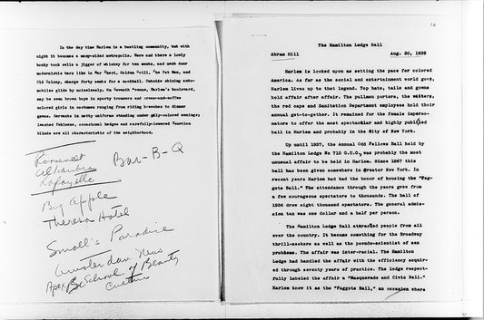 “The Hamilton Lodge Ball”