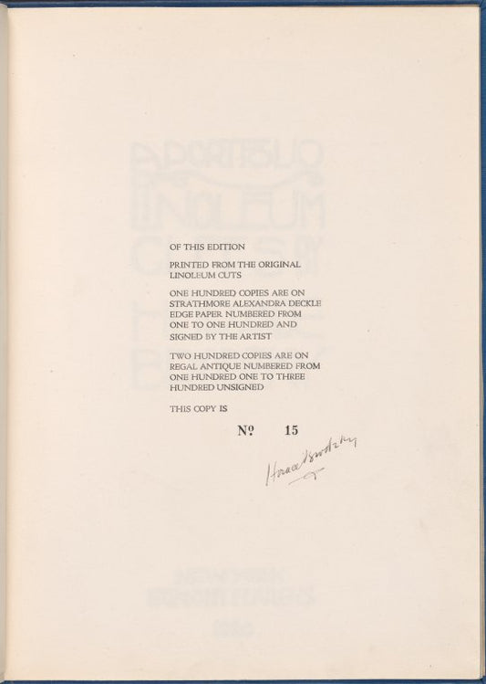 Copy No. 15 signed by the artist