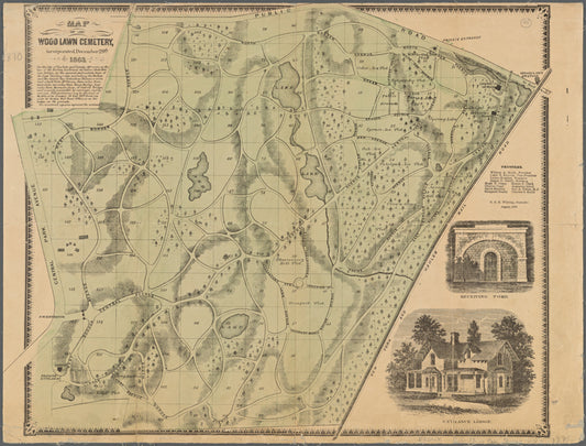 Map of the Woodlawn Cemetery