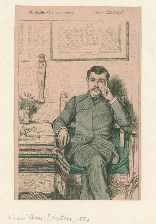 Paul Bourget, [from Revue illustrée, 1887].