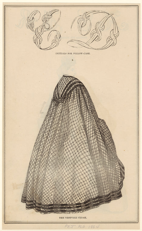 The vestvali cloak ; initials for pillow-case