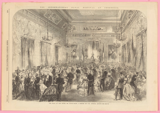 The international naval festival at Cherbourg: the ball at the Hotel de Ville