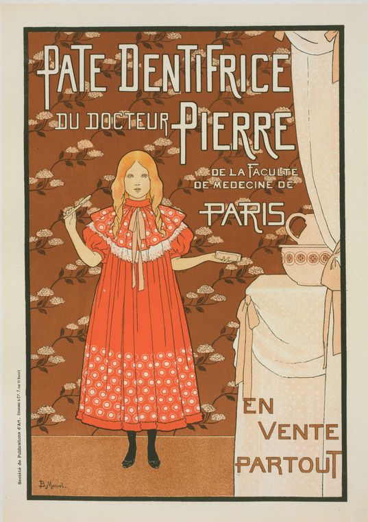 Affiche pour la "Pâte dentifrice du docteur Pierre".