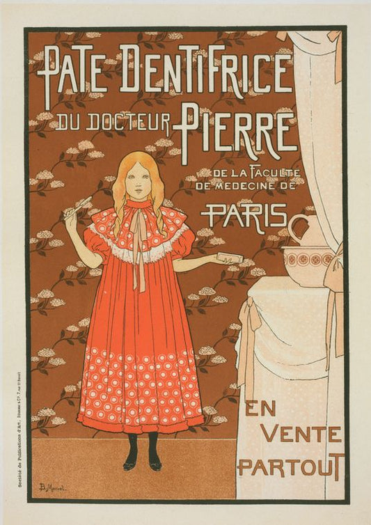Affiche pour la "Pâte dentifrice du docteur Pierre".