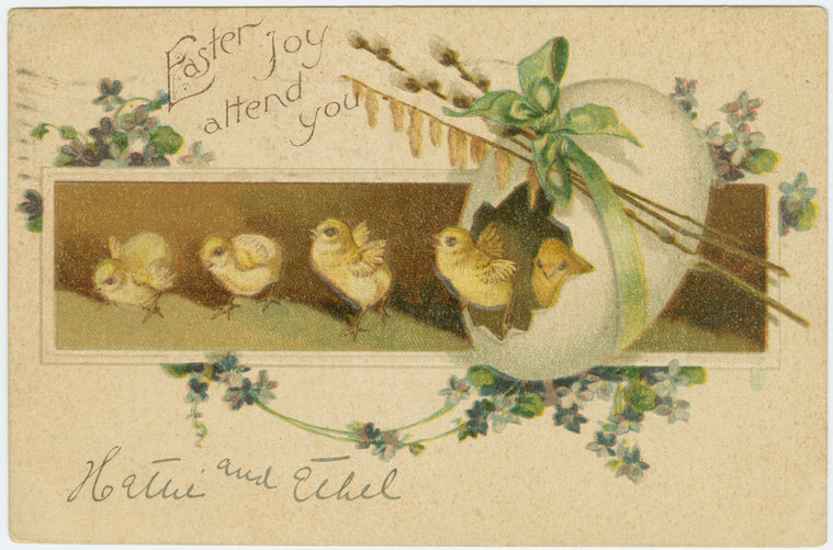 Easter joy attend you.