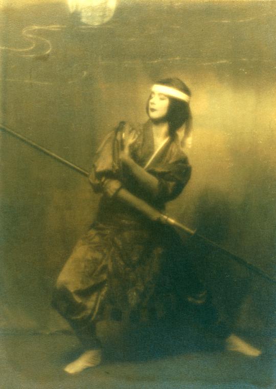 Ruth St. Denis in Spear Dance from Omika.