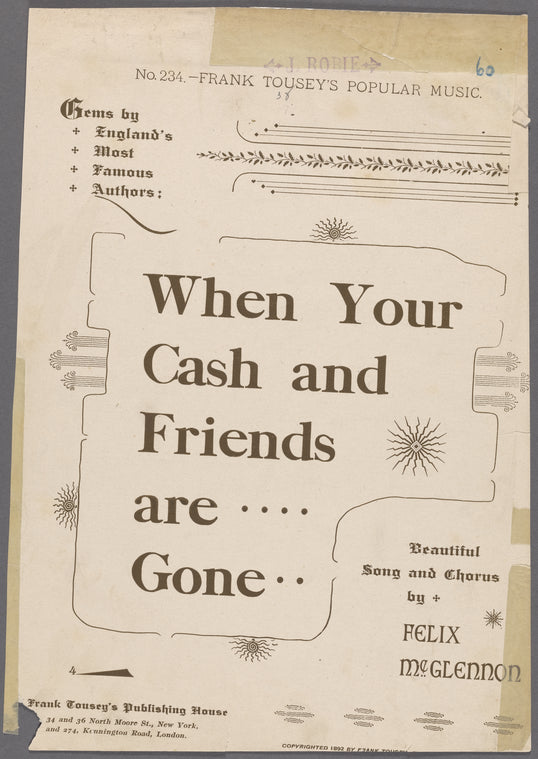 When your cash and friends are gone