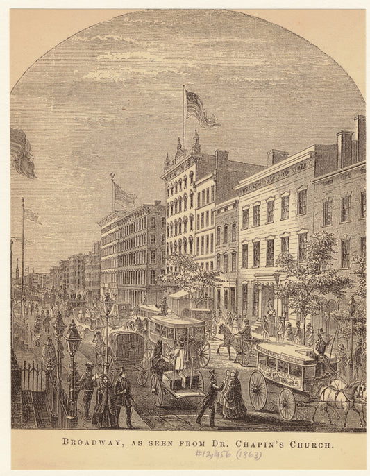 Broadway, as seen from Dr. Chapin's Church