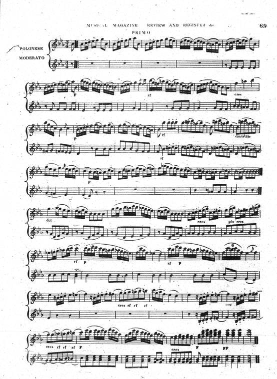 Musical magazine, review and register