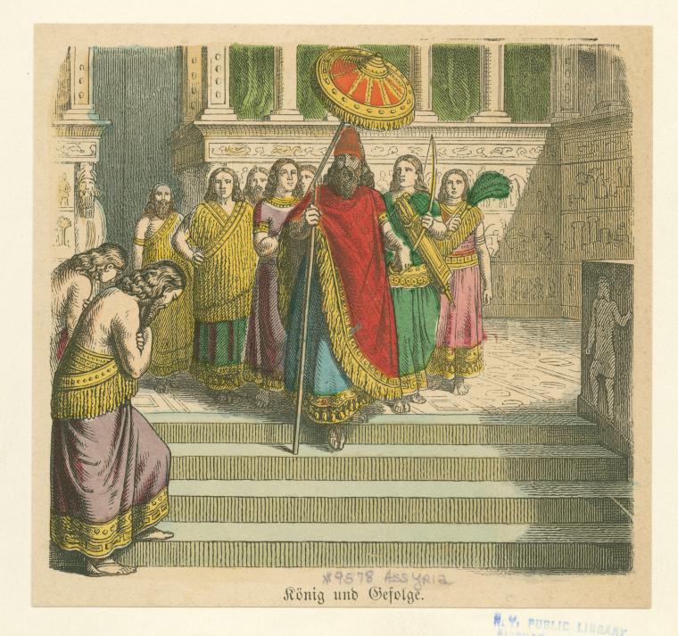 König und Gefolge