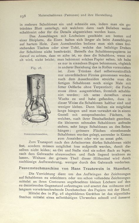 Fig. 26. Pausenstechmachine.