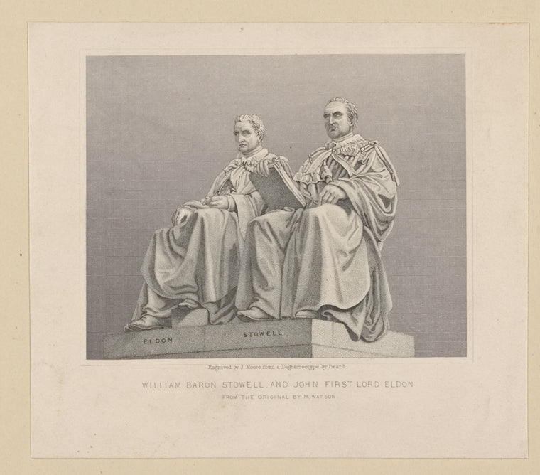 William Baron Stowell and John First Lord Eldon from the original by M. Watson