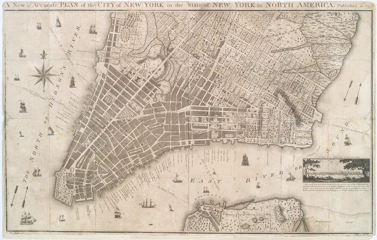 A new and accurate plan of the city of New York in the state of New York in North America