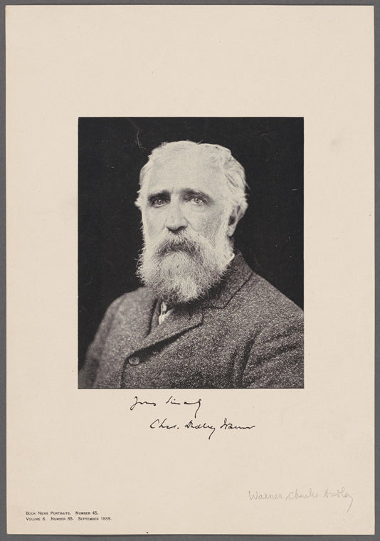 Yours sincerely Chas. Dudley Warner [signature].