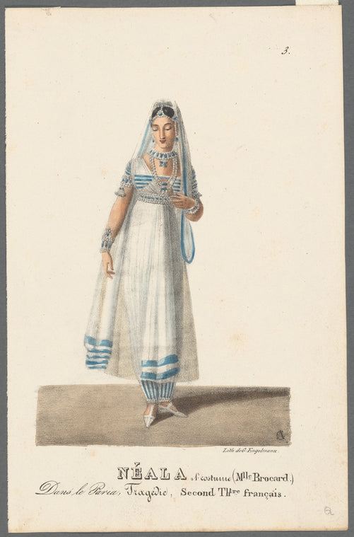Neala. 1r. costume (Mlle. Brocard.) Dans le Paria, Tragédie, Second Th[éâ]tre français