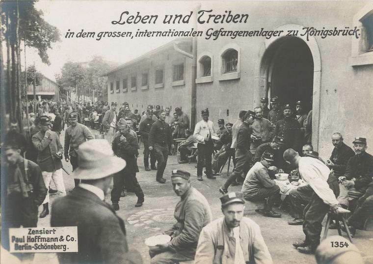 Leben und Treiben in dem grossen, internationalen Gefangenenlager zu Königsbrück.