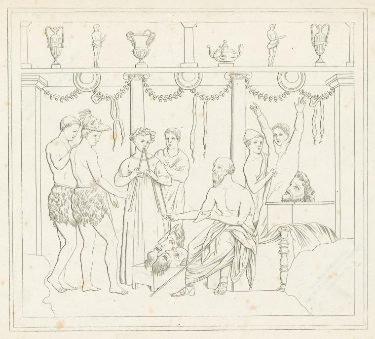 Rehearsal for a theatrical performance