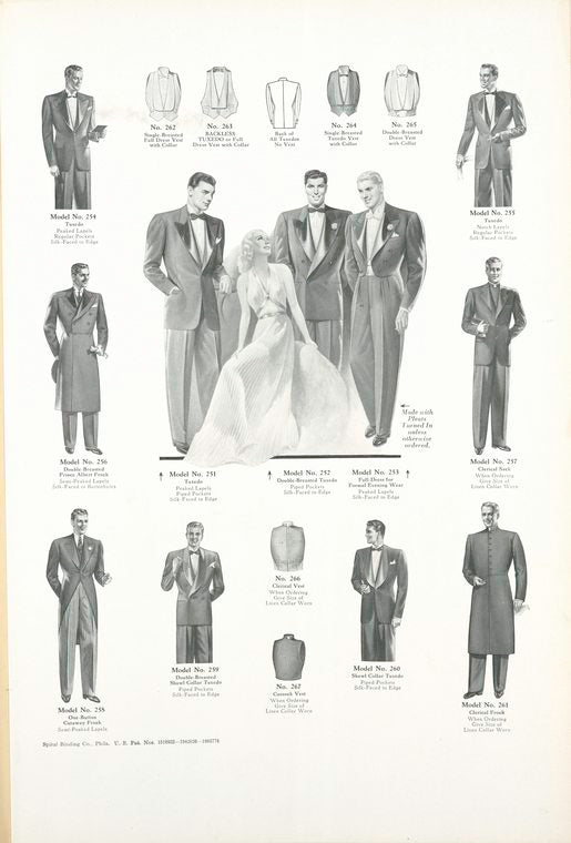 Formal evening wear.