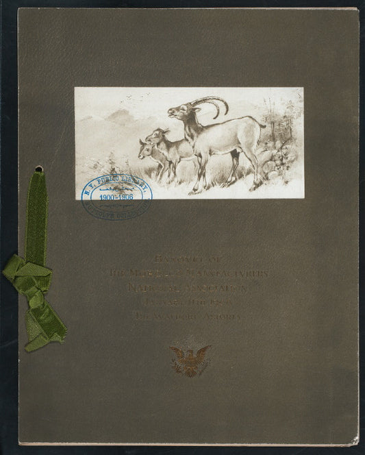 BANQUET [held by] MOROCCO MANUFACTURERS NATIONA ASSOCIATION [at] "WALDORF-ASTORIA, [NY]" (HOTEL;)
