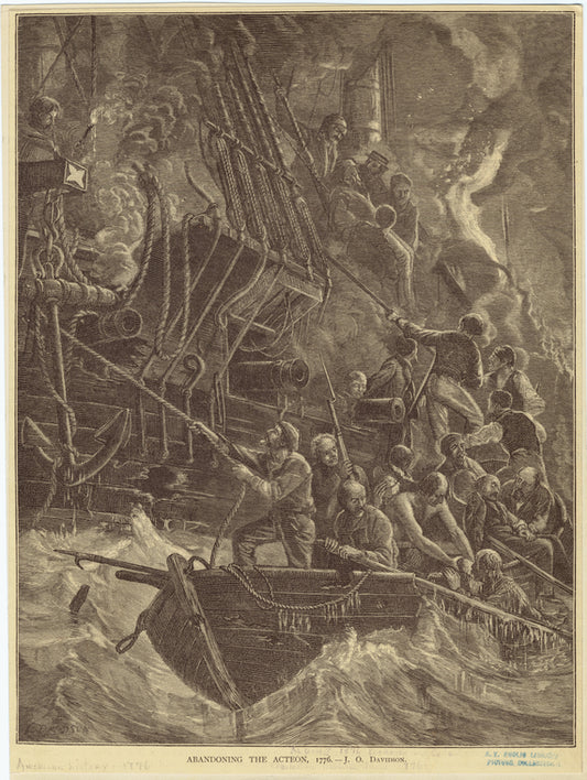 Abandoning the Acteon, 1776