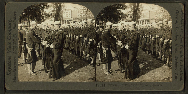Parade Rest' - Naval training station.