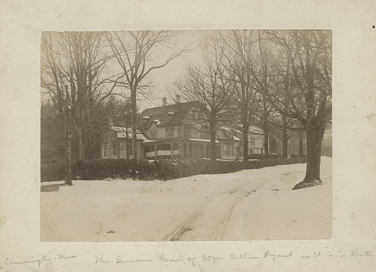 The summer home of Wm. Cullen Bryant as it is in winter. Cummington, Mass.