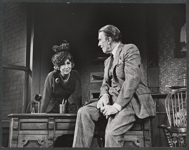 Arlene Francis and Walter Pidgeon in the stage production Dinner at Eight