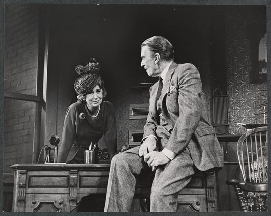 Arlene Francis and Walter Pidgeon in the stage production Dinner at Eight