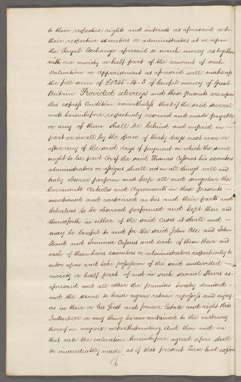 Indenture of Jemima, Amity Hall Estate