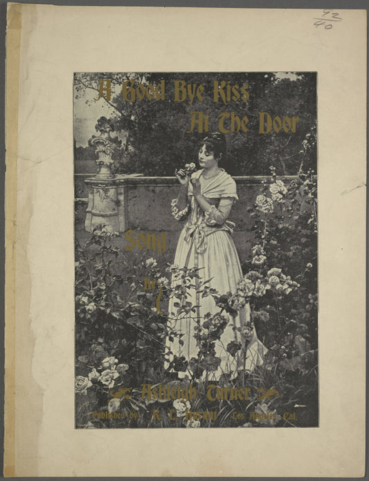 A good-by kiss at the door