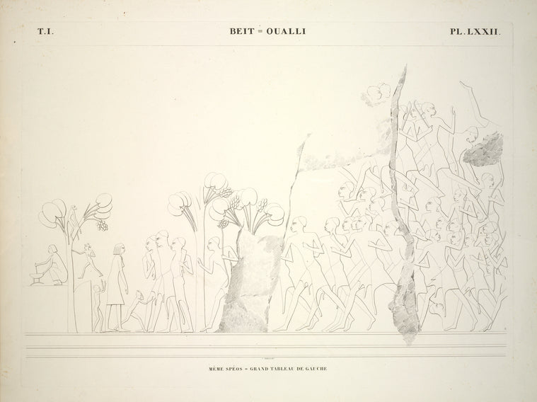 Beit-Oualli [Beit el-Wali]. Même spéos, grand tableau de gauche.
