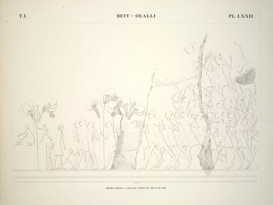 Beit-Oualli [Beit el-Wali]. Même spéos, grand tableau de gauche.
