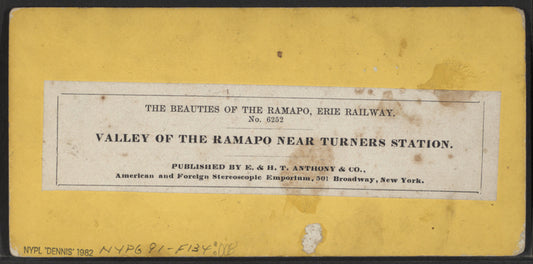 Valley of the Ramapo near Turners Station.