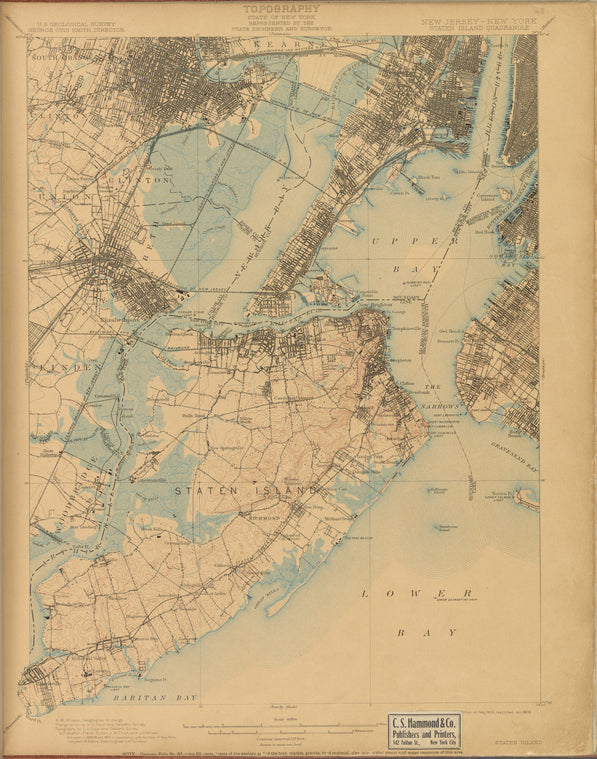 Staten Island, survey of 1888-89 and 1897, ed. of 1900, repr. 1908.