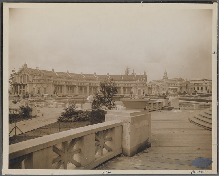 A long vista of the Main Court. Alaska Yukon Pacific Exposition
