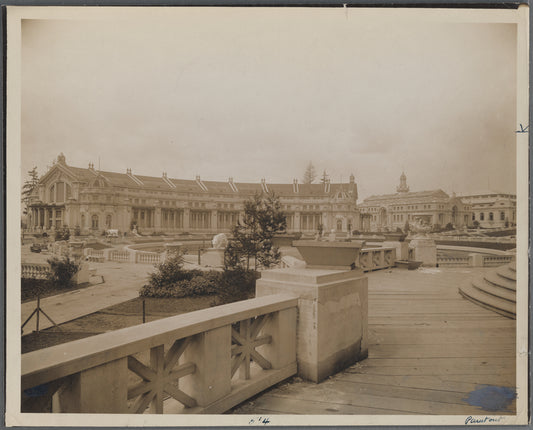 A long vista of the Main Court. Alaska Yukon Pacific Exposition