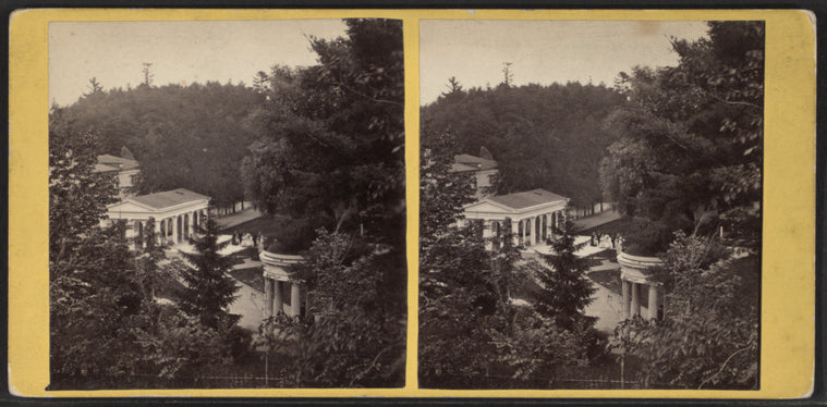 Bird's-eye view of Saratoga Springs, N.Y.