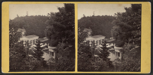 Bird's-eye view of Saratoga Springs, N.Y.