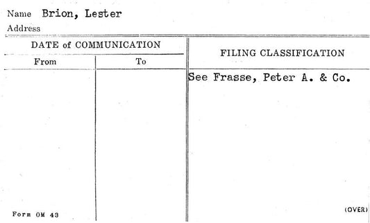 Brion, Lester