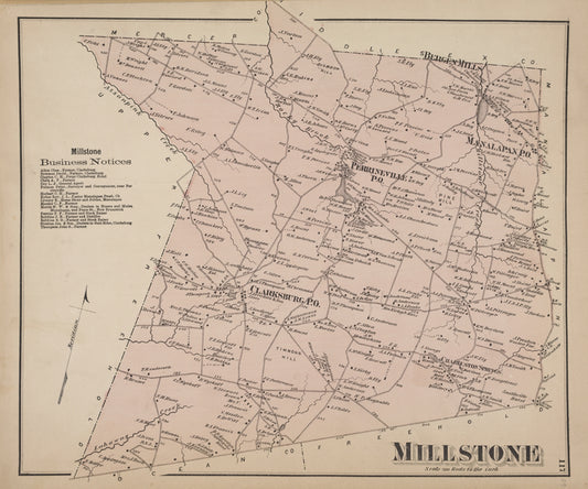 Millstone [Township]; Millstone Business Notices.